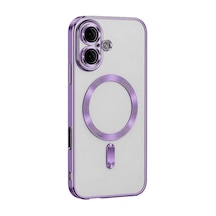 Apple iPhone Uyumlu 16 Kılıf Kross Magneticsafe Kapak - Mor Evimdeyokyok