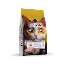 Petiva Tavuk Etli Yetişkin Kedi Maması 3 KG