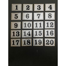Kapı Numarası Dolap,Raf,Posta Kutusu 3X3 Cm 1 Den 20 Ye