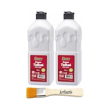 Beyaz Tutkal 850 Gr 2 Adet Ve Fırça Brons Beyaz Mobilya Yapıştırıcısı Tutkalı 850 Gr Ahşap Tutkalı Su Bazlı Çok Amaçlı