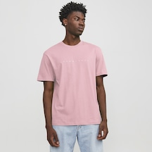 Jack & Jones Jack&jones Star Erkek Pembe Yuvarlak Yaka Tişört Pembe