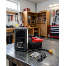 Taşınabilir Lastik Şişirme Pompası Ve Powerbank Pw9080akütakviye