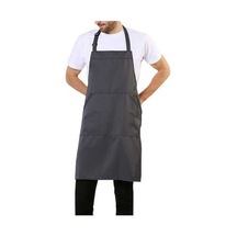 Fastbuy Kadın Erkek İçin Uzun Bağlı Ayarlanabilir Önlük 18 Renk Şef Ki Koyu Gri Diğer Diğer