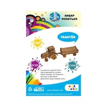 Ahşap Maket Traktör Boya Ve Fırça