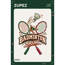 Zpz694 Badminton Break Ütüyle Uygulanabilir Transfer Baskı - 911529623