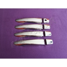 Woc Chrome Nissan Qashqai Sensörsüz Krom Kapı Kolu 2014-2021 4 Ka