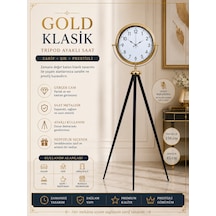 Gold Klasik Tripod Ayaklı Saat