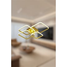 Ey Shop Eskitme 4 Lü Kare Model 3 Renk Led Avize Eskitme Gold