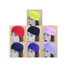 Mor Büyük Elastik Türban Kulak Koruyucu Banyo Unisex Yüzme Havuzu Şapkası Banyo Şapkası Yüzme Kapaklar Dalış Şapkası Mor