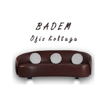 Badem Üçlü Bekleme Koltuğu Kahverengi