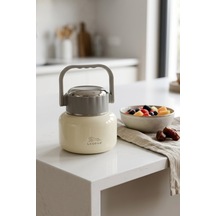 Cooker Leopar 500 Ml Kaşıklı Yemek Termosu Yk1516 Krem