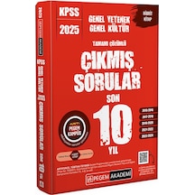 2025 Kpss Genel Yetenek Genel Kültür Tamamı Çözümlü Çıkmış Sorular Son 10 Yıl