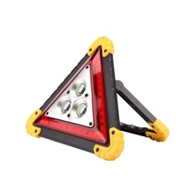 Shopytech Şarjlı Üçgen İkaz Lambası Cob Led Araç Arıza Uyarı Lambası Usb Şarjlı Acil Durum Trafik Gü
