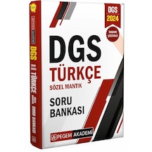 Pegem 2024 Dgs Türkçe Sözel Mantık Soru Bankası Çözümlü Pegem Aka