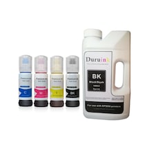 DURUINK EPSON EcoTank L1110 103 UYUMLU MÜREKKEP SETİ  4 RENK X 70ML+1000ML SİYAH