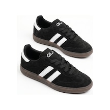 V.S.H Velvet Kadın Siyah Süet Kadın Retro Spor Ayakkabı Te02-2442