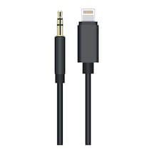 Apple Uyumlu iPhone Lightning Aux Kablo 3.5mm Araç Aux Ses Kablosu 1 Metre