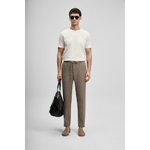 Lufian Karl Smart Erkek Chino Pantolon Slim Fit Toprak Toprak 111190363100495