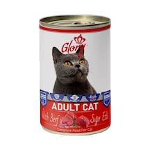 12x400 Gram Glory Parça Sığır Etli Kedi Konservesi