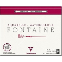 Clairefontaine Fontaine Orta Dokulu Suluboya Blok 24x30 300 G 10