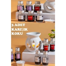 Sonx 3 Lü Aromaterapi Uçucu Yağ Seti Ve Seramik Buhurdanlık - Rahatlatıcı Oda Kokusu & Spa Deneyimi