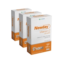 Newday Vitamin C Complex Çinko Pikolinat 30 Kapsül 3 Paketi