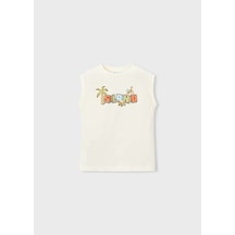 Mayoral Erkek Çocuk Kolsuz T-shirt -03085 KREM