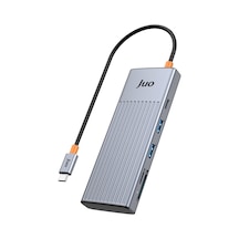 Juo Type-c 7 Portlu 4k 60hz Hdmı Sd Microsd Kart Okuyucu 100w Pd Type-c Ve 2 Usb 3.2 Çoklayıcı Hub Dönüştürücü