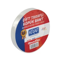 Tr Çift Taraflı Köpük Bant, 19mm X 5m, Beyaz
