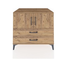 Kronos Şifonyer 2 Raflı 2 Çekmeceli 2 Kapaklı 88x59x80 Çam-çam Çam