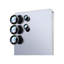 Galaxy S25 Ultra Uyumlu Caseworld Alloy Serisi Oleofobik Anti Reflective Kamera Lens Koruyucu Mavi