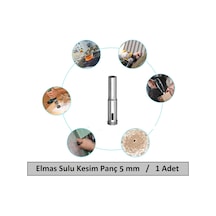 Venoa Cam Mermer Granit Fayans Delici Panç Seti Sulu Kesim 5 Mm