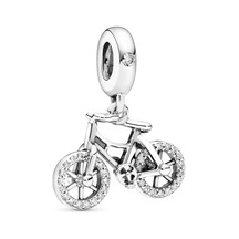 Nur Silver Sallantılı Bisiklet Gümüş Charm Nur-bl12478