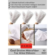 Wintoup Premium Dayanıklı Yüksek Kaliteli Mikrofiber Temizlik Toz Alma Eldiveni 10'lu