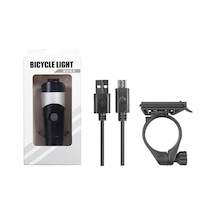Su Geçirmez El Feneri Usb Şarjı Mtb Bisiklet Farları Gece Sürüş Işıkları Siyah Siyah