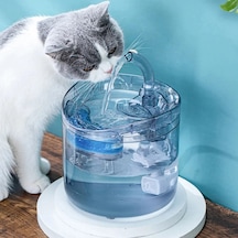 Techtic Kedi Köpek İçin Sessiz Su Çeşmesi Otomatik Su Pınarı Usb