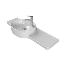 Turkuaz Seramik Cerastyle Harmony Etajerli Lavabo 100 37.5 CM Soldan Hazneli