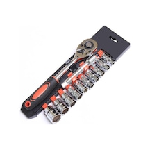 Cırcır Lokma Tork Anahtar Set 1/2 10-22mm 12li Soket Set CRV