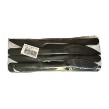 Siyah Plastik Bıçak - Parti Davet Piknik Yemek Bıçağı - 18 Cm. - 100'lü Paket Siyah