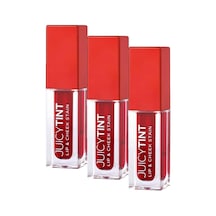 Tint Lip & Cheek Stain No: 01 Peach Sorbe - Dudak Ve Yanak Renklendirici 3 Paketi Abanoz