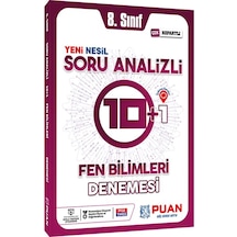 Puan Yayınları 8. Sınıf LGS Fen Bilimleri Çek Kopartlı Soru Analizli 10+1 Deneme P-097544
