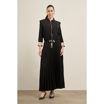 FTZ Women Ftz Plise Etekli Takım Siyah 31024 Siyah