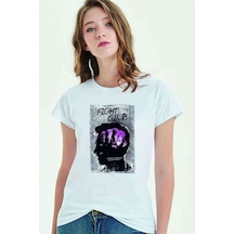 Fight Club Baskılı Beyaz Kadın Tshirt (534306650)