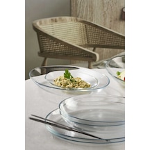 Pasabahce 6'lı Invitation Oval Tabak 17 Cm Şeffaf