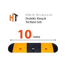 Destekli, Kauçuk Yol Kasisi Seti 10 Metre