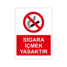 Sigara İçilemez Uyarı Levhası Pvc İkaz Tabelası Kapı Duvar