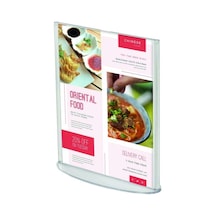 A4 Oval Tabanlı Masaüstü Şeffaf Föylük Broşürlük Fiyatlık 25li Paket
