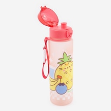 Pusheen Fruits Meyve Temalı, 600ml Kapasiteli, Pop-top Kapaklı Matara Ve Su Şişesi pembe