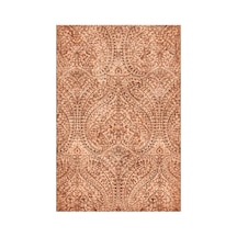 Kartela Halı Paisley Halı Kaymaz Taban Makinede Yıkanabilir Halı Bakır - 60 X 90 Cm
