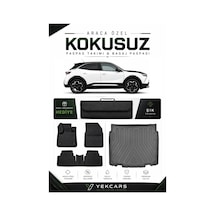 Opel Mokka 2025 Model Aracınıza Özel 4d Karbonlu Kauçuk Paspas Takımı Ve Alt Bagaj Havuzu